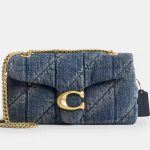 Túi Coach Tabby Shoulder 26 in Regenerative Cotton Denim with Quilting